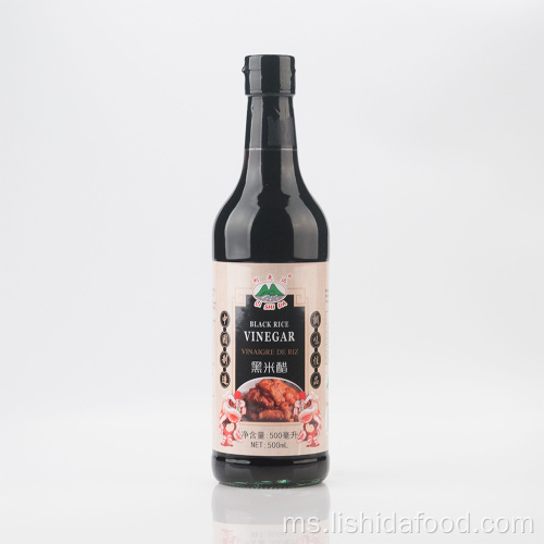 500ml Bottle Glass Black Rice Cuka